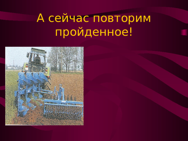 А сейчас повторим пройденное! Готовы? 