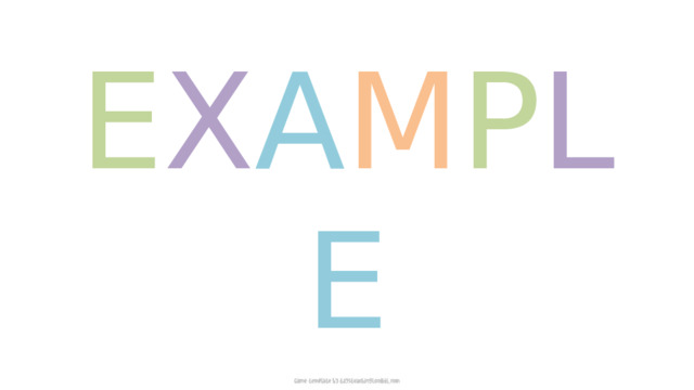 E X A M P L E 