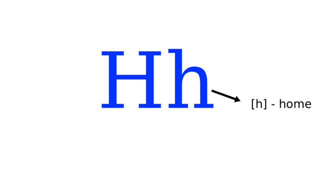 Hh [h] - home 