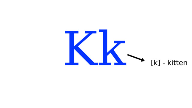 Kk [k] - kitten 