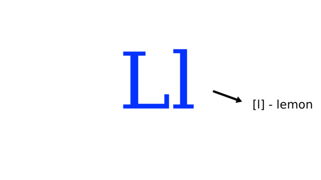 Ll [l] - lemon 