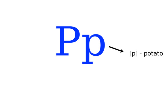 Pp [p] - potato 