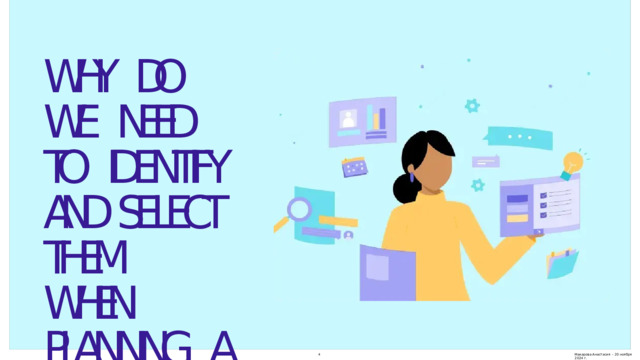 WHY  DO  WE  NEED  TO  IDENTIFY  AND SELECT  THEM  WHEN  PLANNING  A LESSON?  Макарова  Анастасия  -  20  ноября  2024  г . 