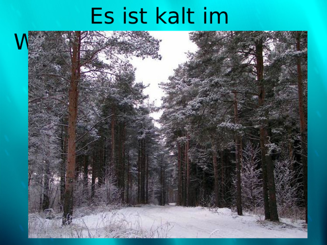  Es ist kalt im Winter 
