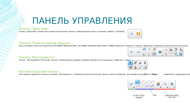 Панель управления Панель 