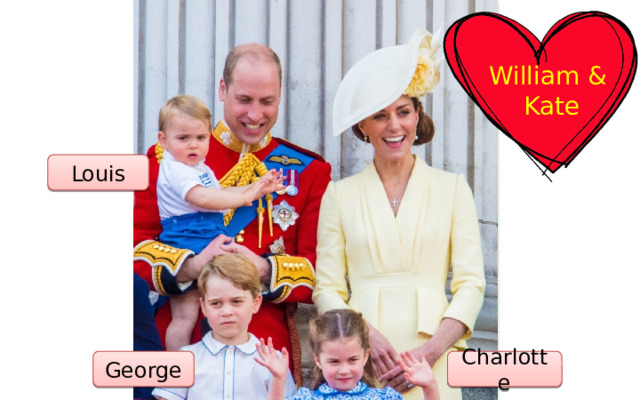 William &  Kate Louis George Charlotte 
