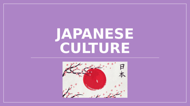 Japanese culture 