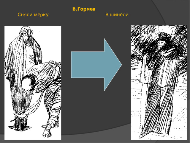  В.Горяев   Сняли мерку В шинели  