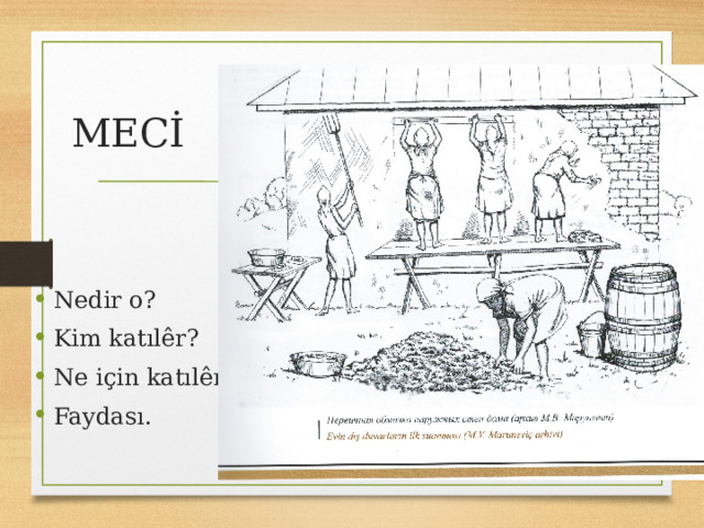 MECİ Nedir o? Kim katılêr? Ne için katılêrlar? Faydası. 