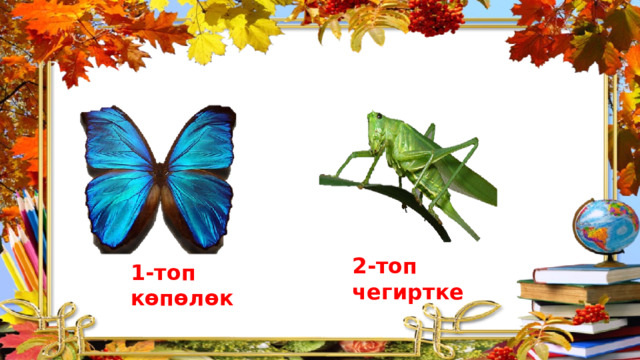 2-топ чегиртке 1-топ көпөлөк 