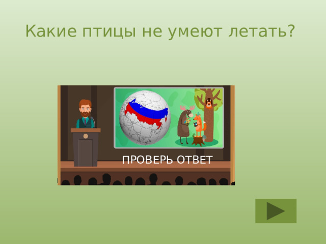 Какие птицы не умеют летать? Куры, утки, индейки, страус, киви ПРОВЕРЬ ОТВЕТ 