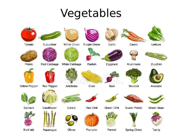 Vegetables 
