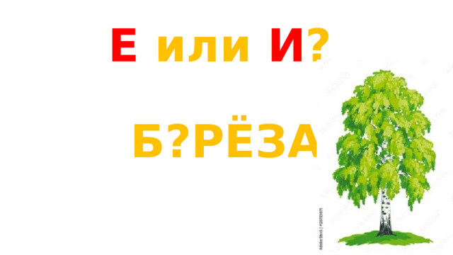 Е или И ? Б?РЁЗА 
