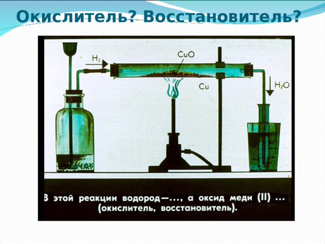Окислитель? Восстановитель? 