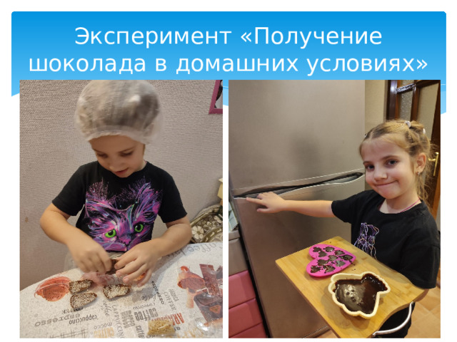 Эксперимент «Получение шоколада в домашних условиях» 