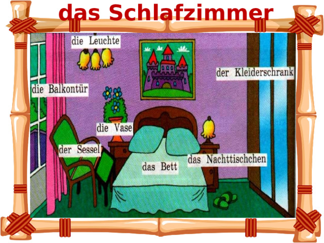  das Schlafzimmer  