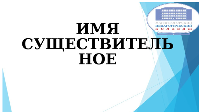 Имя существительное 