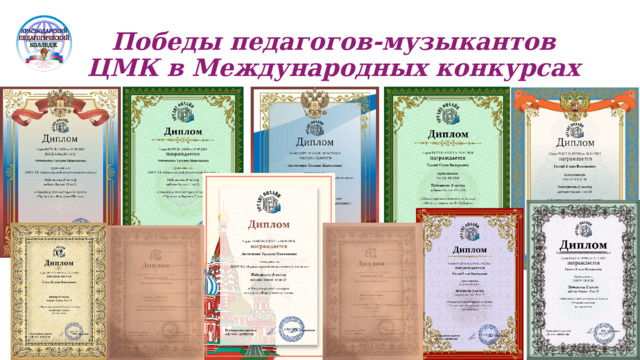 Победы педагогов-музыкантов ЦМК в Международных конкурсах 
