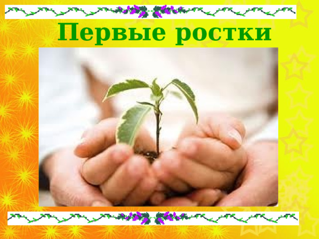 Первые ростки 