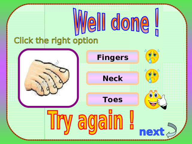 Fingers Neck Toes 10 