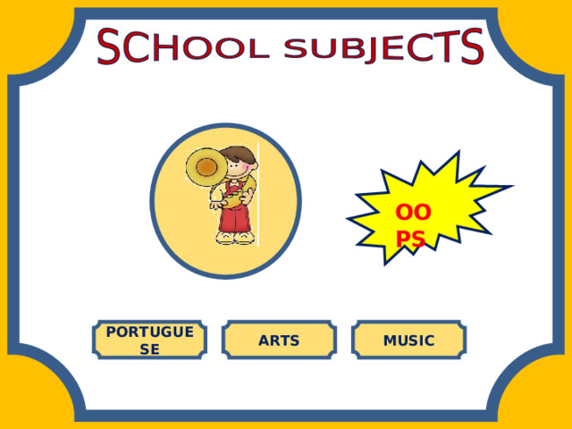 OOPS PORTUGUESE ARTS MUSIC 