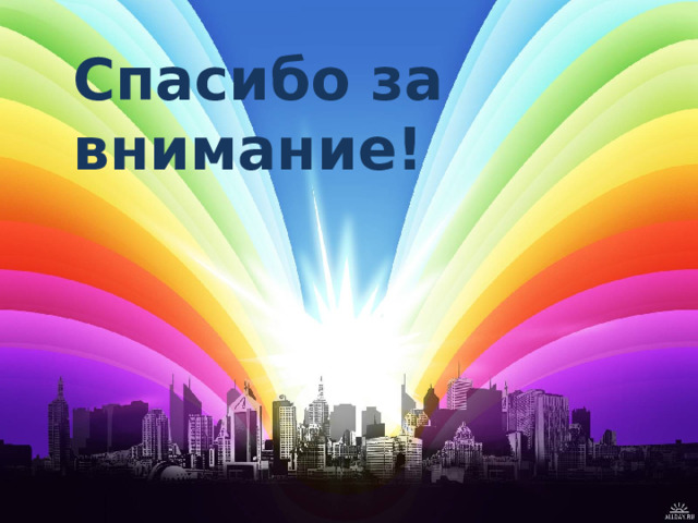 Спасибо за внимание! 