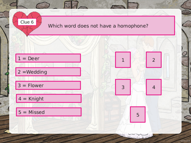 Each of these sentences are missing a piece of punctuation at the end. How many of them are missing a question mark? Clue 3 Did you get a valentines card Are you excited about valentines day Whoever sent you a card, must love you I miss you 2 1 Will you go on a date with me Let’s get married Who are you dating  You look very pretty today Have you ever been in love before 4 3 5 