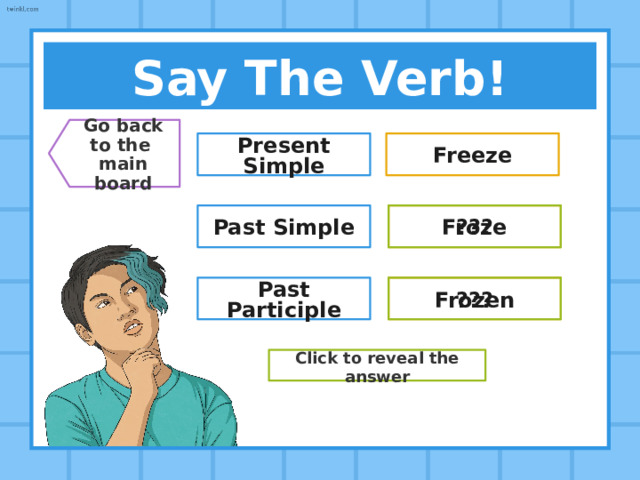 Fill The Gap Go back  to the  main board My brother  (do) his homework yesterday just one hour before the lesson started! My brother did (do) his homework yesterday just one hour before the lesson started! Click to reveal the answer 