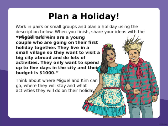 Click on the picture to reveal your scenario Travel Scenarios next back 
