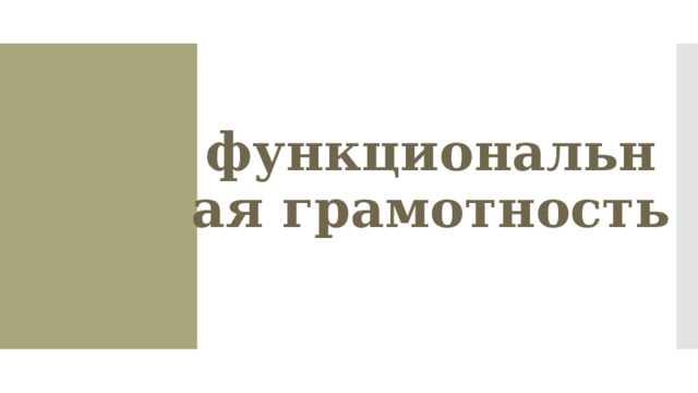 функциональная грамотность 