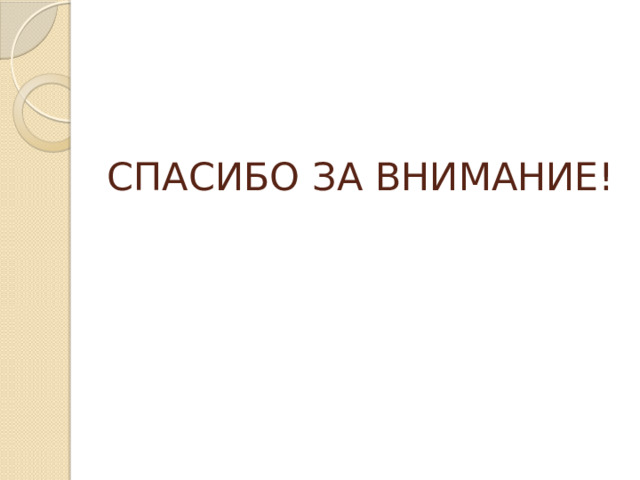 СПАСИБО ЗА ВНИМАНИЕ! 