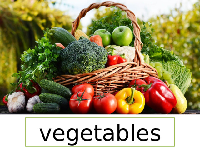 vegetables 