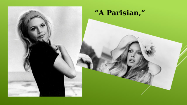 “ A Parisian,” 