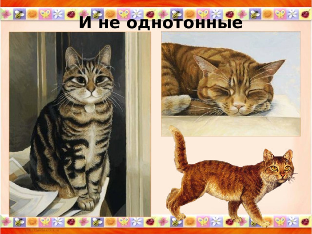 И не однотонные 