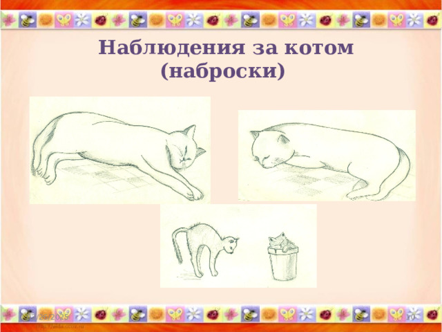  Наблюдения за котом (наброски) 02/26/2025  