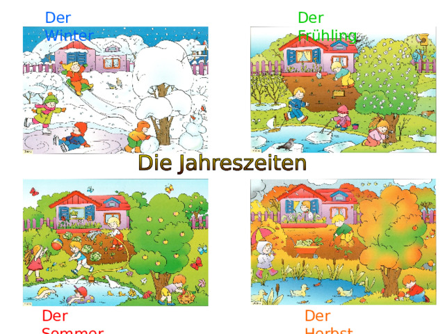 Der Winter Der Fr ühling Der Sommer Der Herbst 