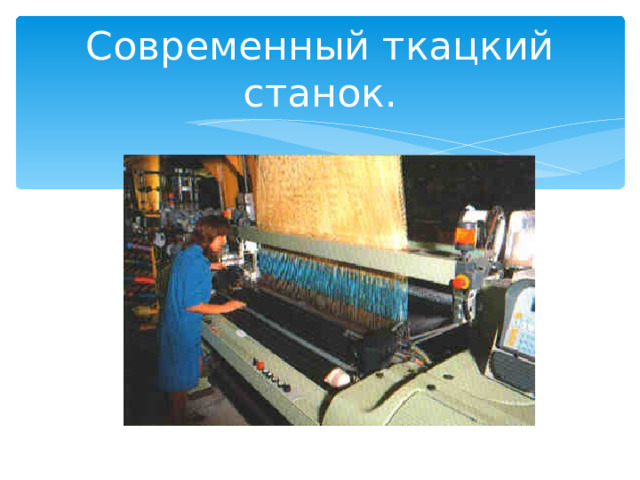 Современный ткацкий станок. 