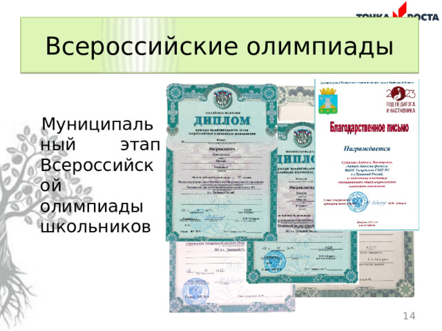 Всероссийские олимпиады Муниципальный этап Всероссийской олимпиады школьников  