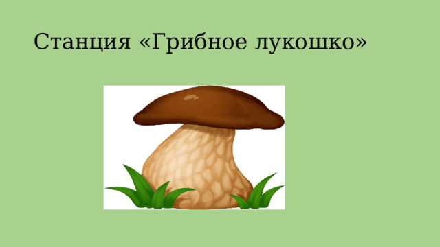 Станция «Грибное лукошко»   