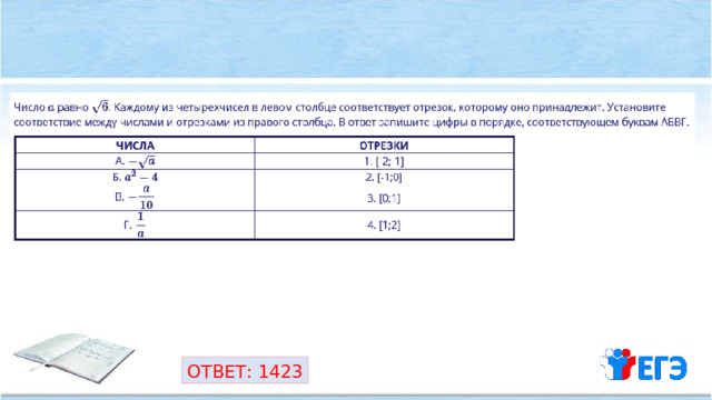 ОТВЕТ: 1423 