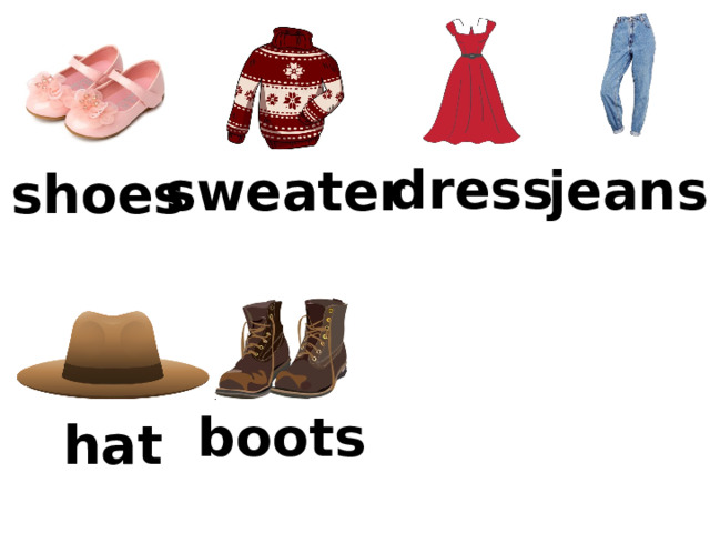 dress jeans sweater shoes boots hat 