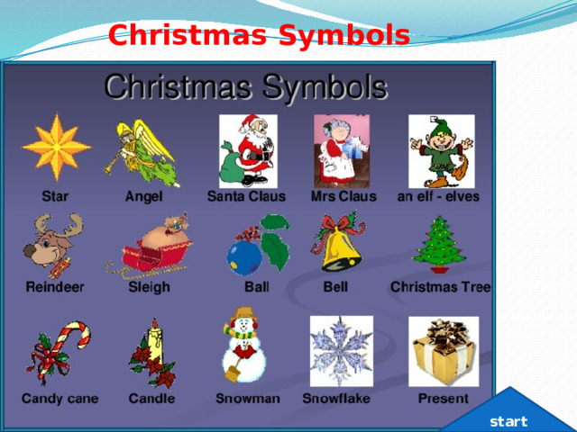 Christmas Symbols start 