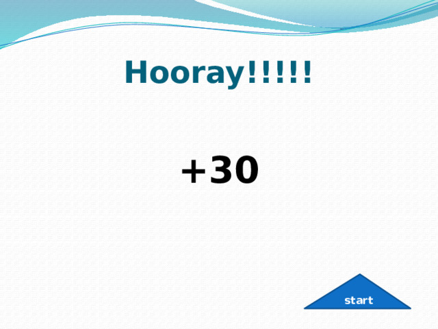 Hooray!!!!!  +30 start 