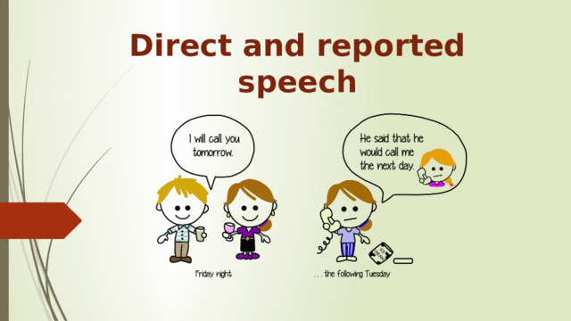 Direct and reported speech 