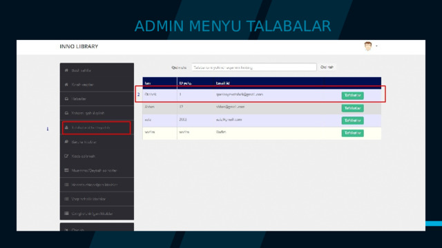 ADMIN MENYU TALABALAR   
