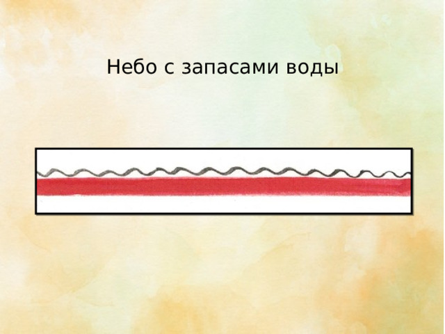 Небо с запасами воды 