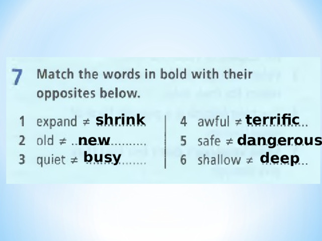 shrink terrific dangerous new busy deep 