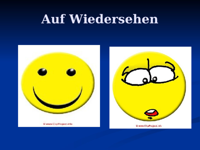 Auf Wiedersehen 