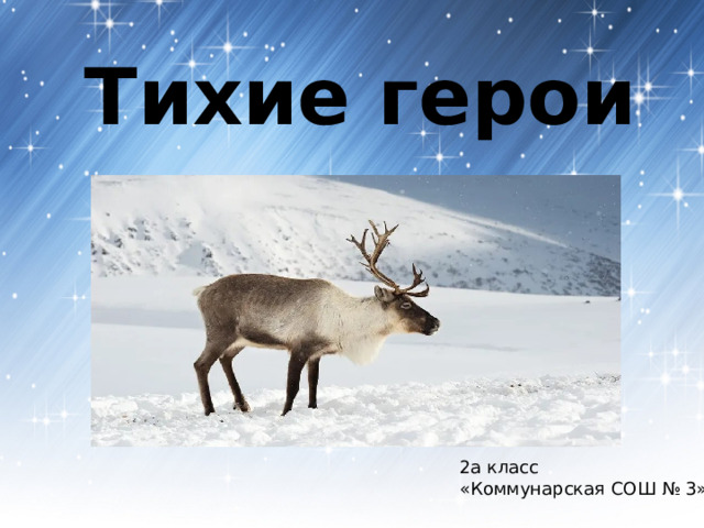Тихие герои 2а класс «Коммунарская СОШ № 3» 