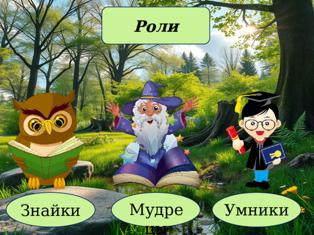 Роли Мудрецы Умники Знайки 